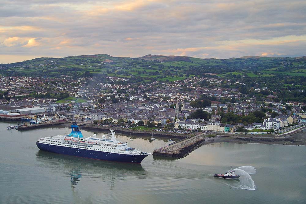 Cruise ship docked at Warrenpoint