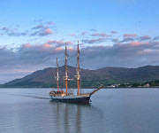 Tall Ship sailing up Carlingford Lough