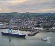 Cruise ship docked at Warrenpoint