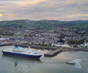 Cruise ship docked at Warrenpoint